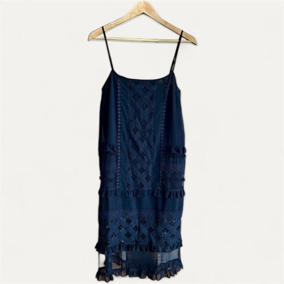 TWIN-SET Scee Elegant Black Dress with Embroidery - Picture 1 of 16